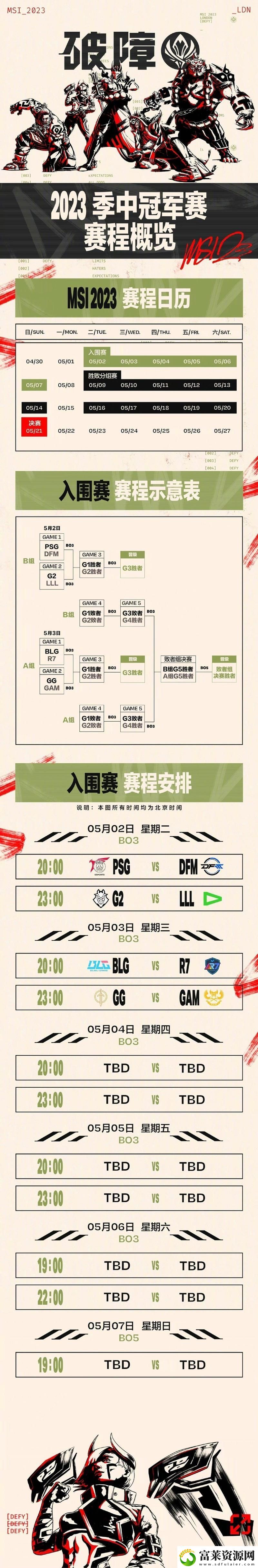 MSI2023賽程泄漏